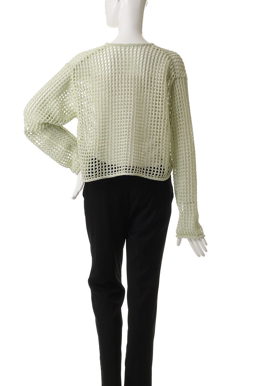 【ハー/HER.】のメッシュ編みカーディガン 人気、トレンドファッション・服の通販 founy(ファニー) 　ファッション　Fashion　レディースファッション　Fashion for Women　トップス・カットソー　Cut & Sew Tops　ニット　Knit Tops & Sweaters　カーディガン・羽織り　Layered Style Cardigans　インナー　Innerwear　カーディガン　Cardigan, Knitwear　クロップド　Cropped, Short Length　メッシュ　Mesh, Net Fabric　リネン　Linen, Linen Fabric　夏　Summer　other-4|ID: prp329100004492275 ipo3291000000032924387