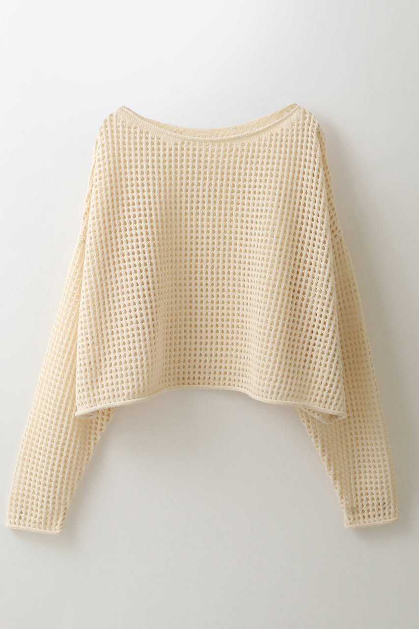 【ハー/HER.】のメッシュ編みプルオーバー インテリア・キッズ・メンズ・レディースファッション・服の通販 founy(ファニー) 　ファッション　Fashion　レディースファッション　WOMEN　トップス・カットソー　Tops/Tshirt　ニット　Knit Tops　プルオーバー　Pullover　インナー　Inner　クロップド　Cropped　ボトム　Bottom　メッシュ　Mesh　リネン　Linen　夏　Summer　オフホワイト|ID: prp329100004492276 ipo3291000000031670942