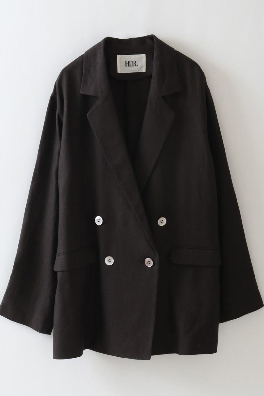 【ハー/HER.】のリネンテーラードジャケット インテリア・キッズ・メンズ・レディースファッション・服の通販 founy(ファニー) 　ファッション　Fashion　レディースファッション　WOMEN　アウター　Coat Outerwear　ジャケット　Jackets　テーラードジャケット　Tailored Jackets　ジャケット　Jacket　スリーブ　Sleeve　テーラード　Tailored　リネン　Linen　夏　Summer　ダークブラウン|ID: prp329100004492277 ipo3291000000031670952