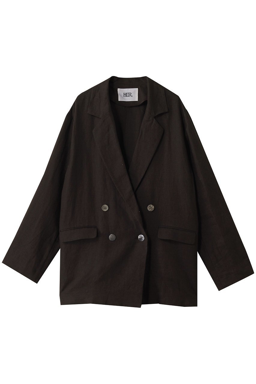 【ハー/HER.】のリネンテーラードジャケット インテリア・キッズ・メンズ・レディースファッション・服の通販 founy(ファニー) 　ファッション　Fashion　レディースファッション　Fashion for Women　アウター　Coat / Outerwear Collection　レディースジャケット・軽アウター　Jackets　テーラードジャケット / 通勤・きれいめスタイル　Tailored Jackets & Blazers　ジャケット　Jacket, Outerwear　スリーブ　Sleeve, Long Sleeve / Short Sleeve　テーラード　Tailored, Tailored Fit　リネン　Linen, Linen Fabric　夏　Summer　ダークブラウン|ID: prp329100004492277 ipo3291000000032951971