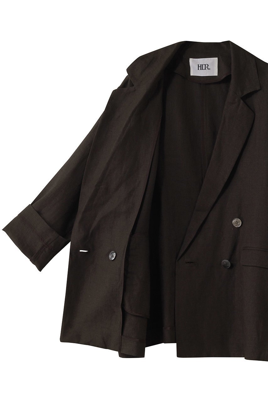【ハー/HER.】のリネンテーラードジャケット 人気、トレンドファッション・服の通販 founy(ファニー) 　ファッション　Fashion　レディースファッション　Fashion for Women　アウター　Coat / Outerwear Collection　レディースジャケット・軽アウター　Jackets　テーラードジャケット / 通勤・きれいめスタイル　Tailored Jackets & Blazers　ジャケット　Jacket, Outerwear　スリーブ　Sleeve, Long Sleeve / Short Sleeve　テーラード　Tailored, Tailored Fit　リネン　Linen, Linen Fabric　夏　Summer　other-6|ID: prp329100004492277 ipo3291000000032951986