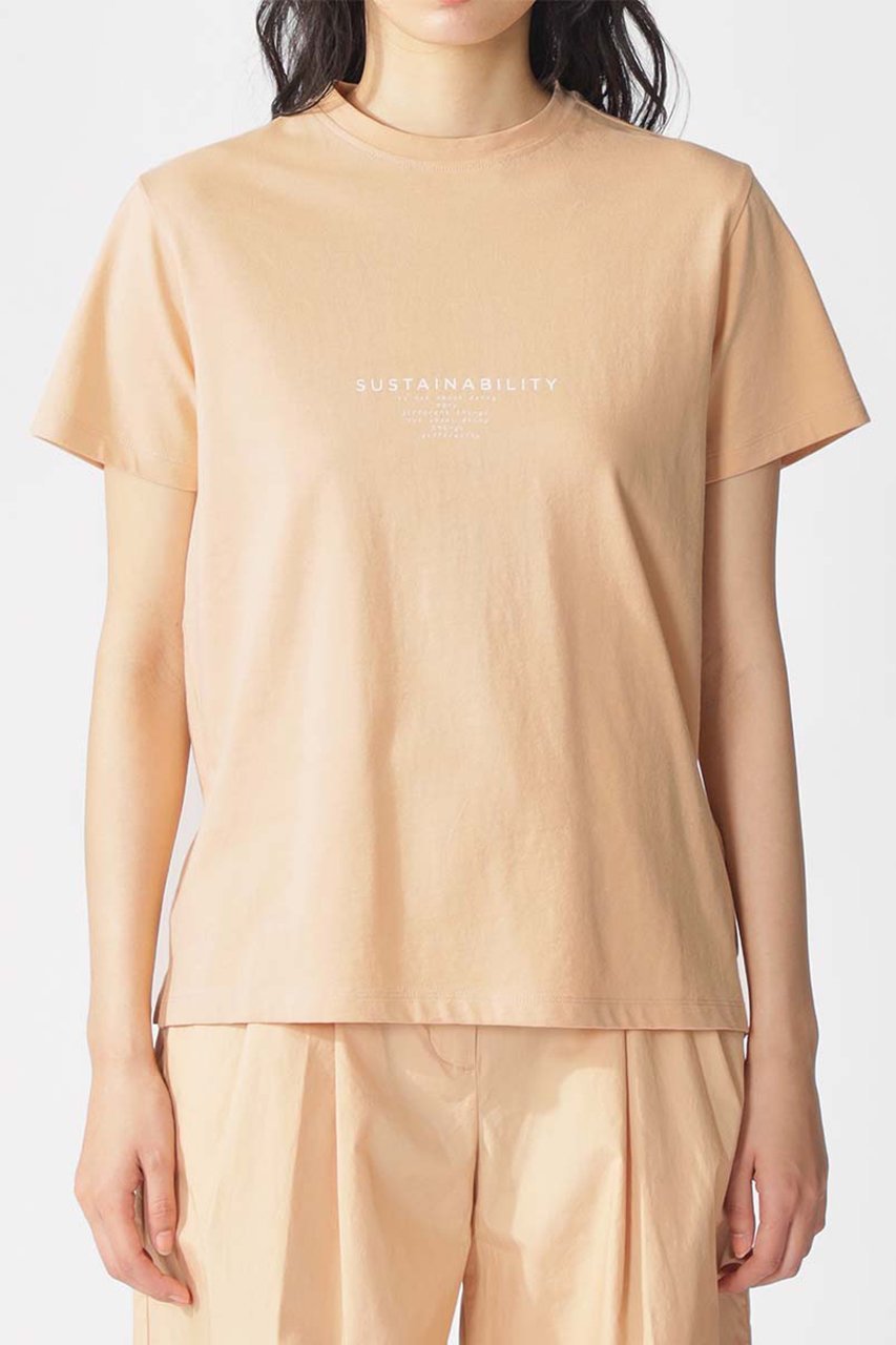 【エコアルフ/ECOALF】のSALCE Tシャツ / SALCEALF T-SHIRT WOMAN 人気、トレンドファッション・服の通販 founy(ファニー) 　ファッション　Fashion　レディースファッション　Fashion for Women　トップス・カットソー　Cut & Sew Tops　シャツ・ブラウス・オフィスカジュアル　Elegant Blouses & Button-Ups　ロングTシャツ・Tシャツ　Longline T-Shirts & Tees　カットソー・ベーシックTシャツ　Cut-and-Sewn Tops / Stretch Tees & Basics　なめらか　Smooth, Silky Texture　オーガニック　Organic Cotton　ショート　Short, Short Length　スリーブ　Sleeve, Long Sleeve / Short Sleeve　プリント　Print, Printed Pattern　other-2|ID: prp329100004492285 ipo3291000000035891354