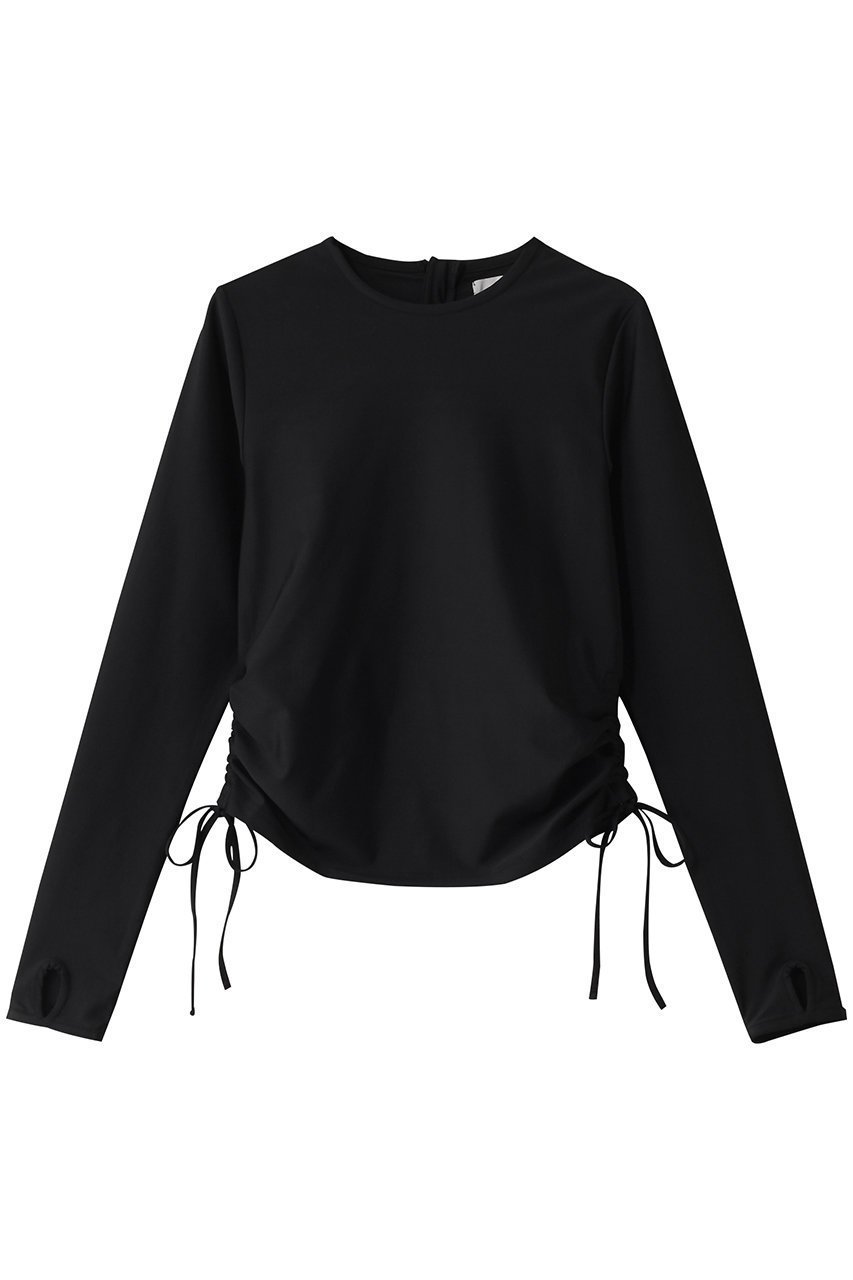 【コルコバード/CORCOVADO】のサイドシャーリングラッシュガード インテリア・キッズ・メンズ・レディースファッション・服の通販 founy(ファニー) ファッション Fashion レディースファッション Fashion for Women 水着 Swimwear レディース水着・ビーチウェア Swimwear & Beachwear シャーリング Shirring, Ruched スポーツ Sports, Activewear ベーシック Basic, Essential ポーチ Pouch, Small Case 水着 Swimsuit, Swimwear ブラック|ID: prp329100004492297 ipo3291000000035758815