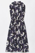 【ハウス オブ ロータス/HOUSE OF LOTUS】のジオメトリーフプリントドローストリングワンピース ブラック系|ID:prp329100004493338