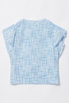 【ハウス オブ ロータス/HOUSE OF LOTUS】のサッカーギンガムチェックブラウス サックス|ID:prp329100004493340