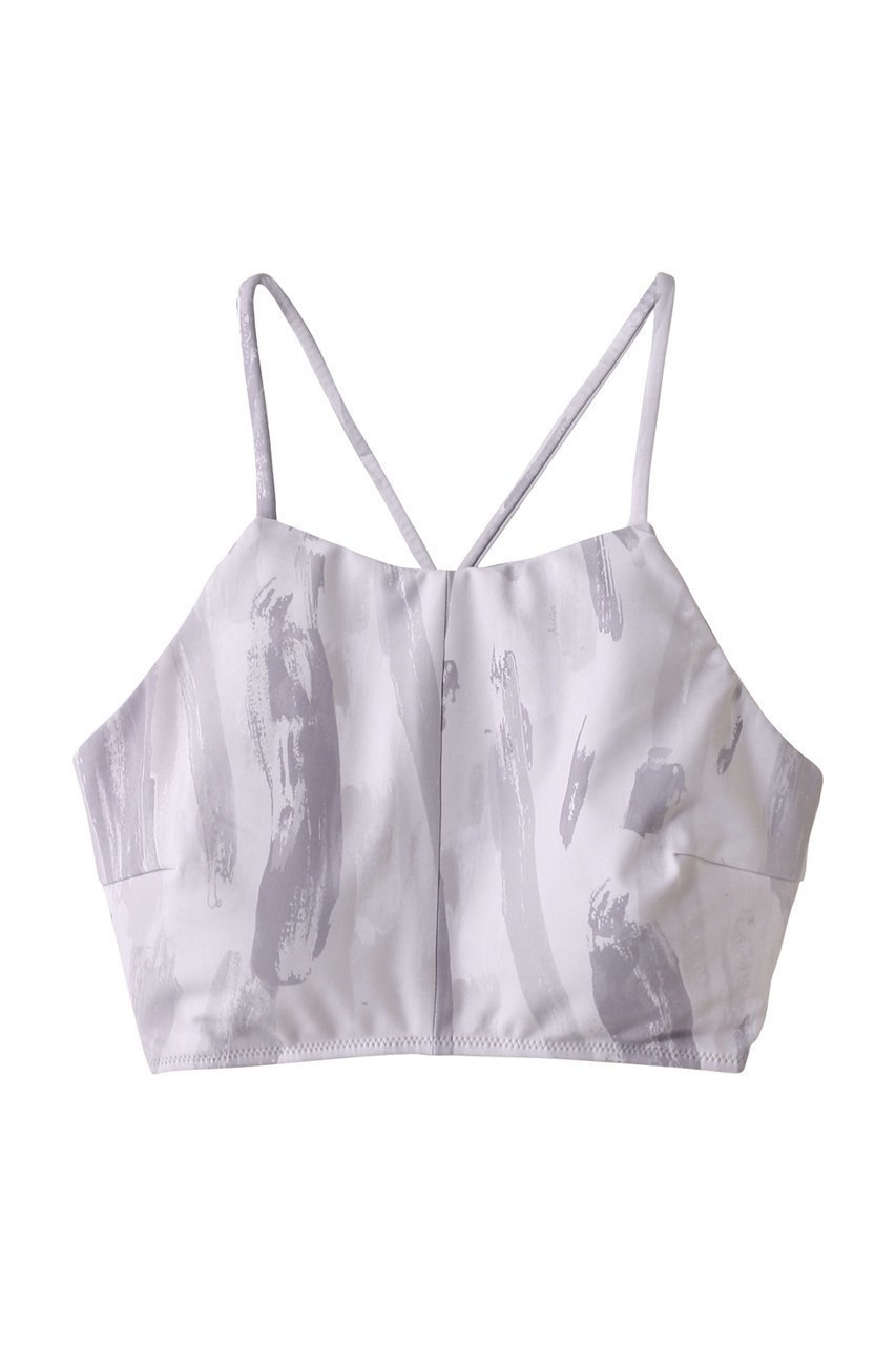 【ジュリエ/Julier】のVertical brushプリントブラトップ インテリア・キッズ・メンズ・レディースファッション・服の通販 founy(ファニー) 　ファッション　Fashion　レディースファッション　Fashion for Women　トップス・カットソー　Cut & Sew Tops　スポーツウェア　Functional & Stylish Sportswear　スポーツ トップス　Athletic Tops / Workout Tops / Training Shirts　スポーツ　Sports, Activewear　プリント　Print, Printed Pattern　ラップ　Wrap, Wrap Design　今季　This Season, Current Season　ホワイト系|ID: prp329100004493347 ipo3291000000031684757