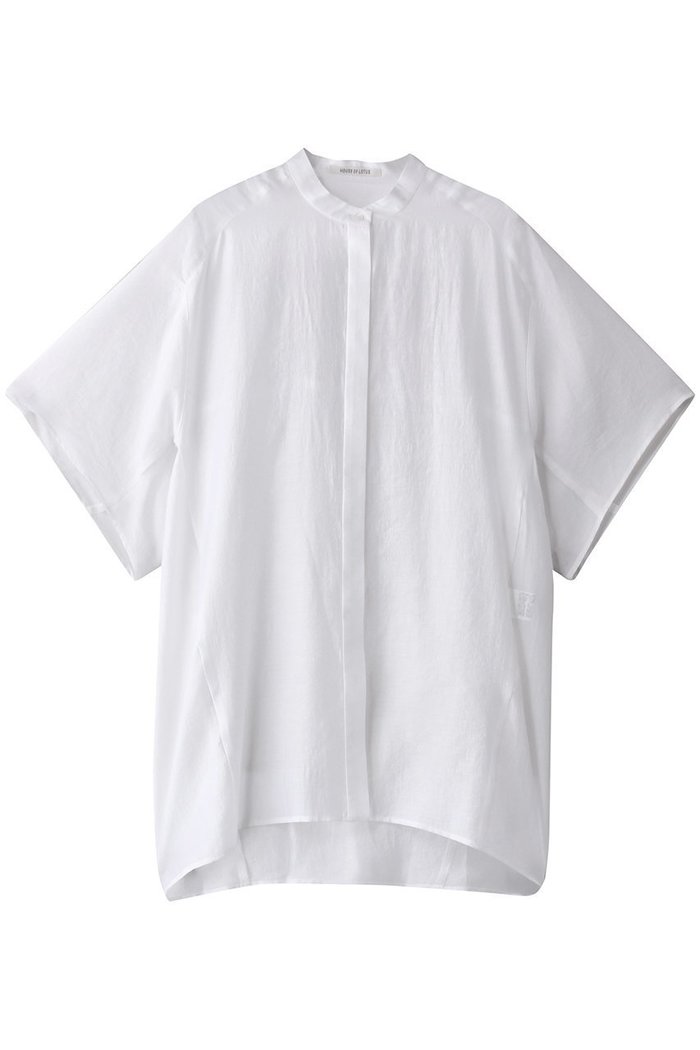【ハウス オブ ロータス/HOUSE OF LOTUS】のシャイニーローンブラウス インテリア・キッズ・メンズ・レディースファッション・服の通販 founy(ファニー) https://founy.com/ ファッション Fashion レディースファッション Fashion for Women トップス・カットソー Cut & Sew Tops シャツ・ブラウス・オフィスカジュアル Elegant Blouses & Button-Ups カッティング Cutting Detail シャイニー Shiny, Glossy Finish ショート Short, Short Length スリーブ Sleeve, Long Sleeve / Short Sleeve パターン Pattern, Design Print フォルム Silhouette, Form 羽織 Haori, Light Jacket |ID: prp329100004493351 ipo3291000000032814023
