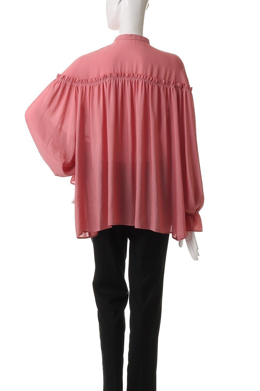 【デザイン ワークス/DESIGN WORKS】のギャザーブラウス 人気、トレンドファッション・服の通販 founy(ファニー) ファッション Fashion レディースファッション Fashion for Women トップス・カットソー Cut & Sew Tops シャツ・ブラウス・オフィスカジュアル Elegant Blouses & Button-Ups ギャザー Gathered, Ruffled スリーブ Sleeve, Long Sleeve / Short Sleeve ドレープ Drape, Draping Fabric フレア Flare, Flared ボトム Bottoms, Lower Wear ロング Long, Long-Length ワイド Wide, Wide Fit エレガント 上品 Elegant other-4|ID: prp329100004493383 ipo3291000000035690413