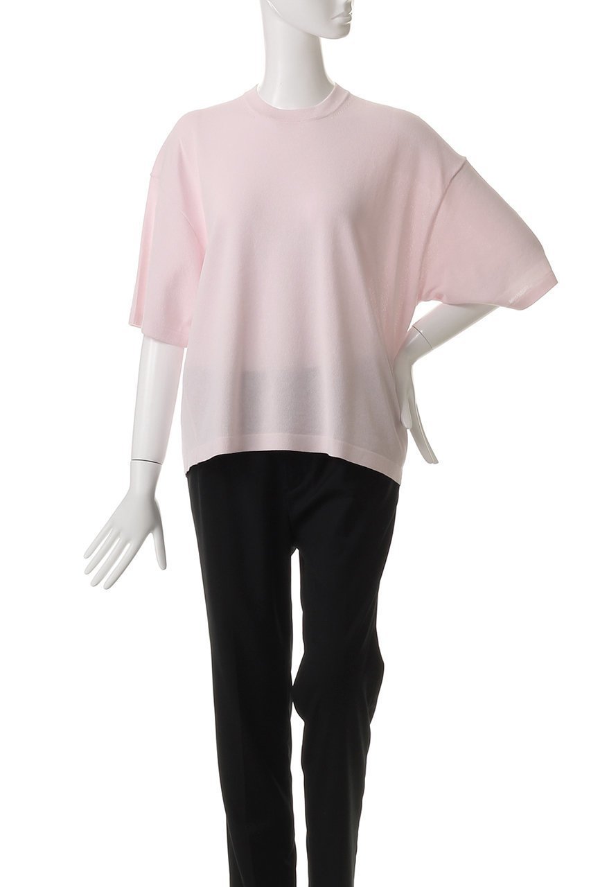 【エイトン/ATON】のWASHI KNIT クルーネック セーター 人気、トレンドファッション・服の通販 founy(ファニー) 　ファッション　Fashion　レディースファッション　WOMEN　トップス・カットソー　Tops/Tshirt　ニット　Knit Tops　プルオーバー　Pullover　シルク　Silk　セーター　Sweater　ボックス　Box　リネン　Linen　半袖　Short Sleeve　定番　Standard　other-2|ID: prp329100004493392 ipo3291000000032125004