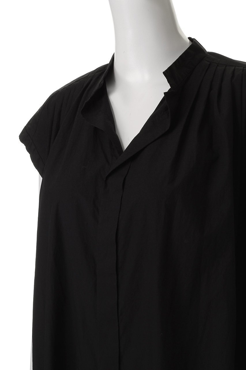 【エイトン/ATON】のNATURAL DYED コットンローンタックトドレス 人気、トレンドファッション・服の通販 founy(ファニー) 　ファッション　Fashion　レディースファッション　Fashion for Women　ワンピース　Dresses　フォーマル・パーティードレス・結婚式用ドレス　Elegant & Casual Dresses　チュニック　Tunic Tops & Dresses　なめらか　Smooth, Silky Texture　スタンド　Stand Collar, Upright Stand　スリーブ　Sleeve, Long Sleeve / Short Sleeve　チュニック　Tunic, Long Top　ドレス　Dress, One-Piece　フレンチ　French, French Style　ヨーク　Yoke, Yoke Design　ロング　Long, Long-Length　エレガント 上品　Elegant　other-5|ID: prp329100004493395 ipo3291000000032862002