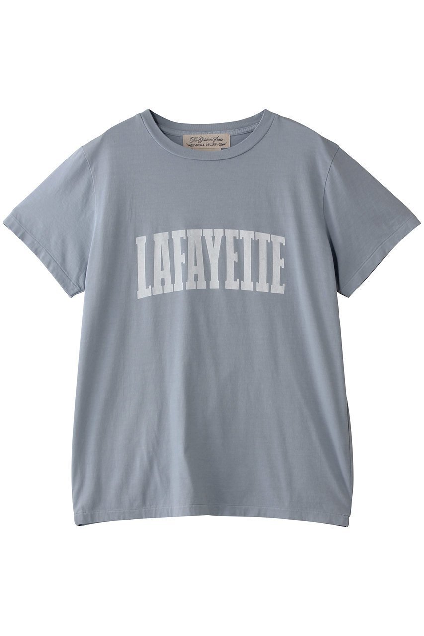 【デザイン ワークス/DESIGN WORKS】の【別注】REMI ELIEF Tシャツ LAFAYETTE インテリア・キッズ・メンズ・レディースファッション・服の通販 founy(ファニー) 　ファッション　Fashion　レディースファッション　Fashion for Women　トップス・カットソー　Cut & Sew Tops　シャツ・ブラウス・オフィスカジュアル　Elegant Blouses & Button-Ups　ロングTシャツ・Tシャツ　Longline T-Shirts & Tees　カットソー・ベーシックTシャツ　Cut-and-Sewn Tops / Stretch Tees & Basics　ショート　Short, Short Length　スリーブ　Sleeve, Long Sleeve / Short Sleeve　フランス　France, French　プリント　Print, Printed Pattern　別注　Limited Edition, Custom Order　サックス|ID: prp329100004493399 ipo3291000000032853549