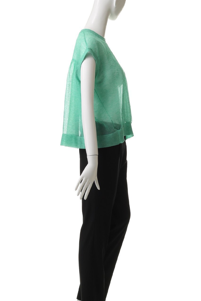 【デザイン ワークス/DESIGN WORKS】のシアーバックギャザープルオーバー 人気、トレンドファッション・服の通販 founy(ファニー) 　ファッション　Fashion　レディースファッション　Fashion for Women　トップス・カットソー　Cut & Sew Tops　ニット　Knit Tops & Sweaters　カジュアルプルオーバー・ニットトップス　Pullovers & Knit Tops / Casual Pullovers　キャミソール　Camisole, Spaghetti Strap Top　ギャザー　Gathered, Ruffled　シアー　Sheer, See-Through　タンク　Tank Top, Sleeveless Top　ファブリック　Fabric, Textile　フェミニン　Feminine, Girly　今季　This Season, Current Season　other-3|ID: prp329100004493401 ipo3291000000032927449