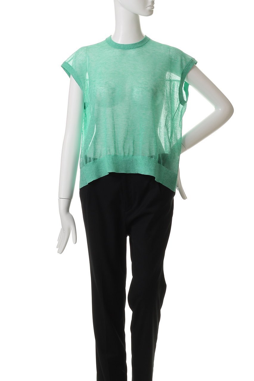 【デザイン ワークス/DESIGN WORKS】のシアーバックギャザープルオーバー 人気、トレンドファッション・服の通販 founy(ファニー) 　ファッション　Fashion　レディースファッション　Fashion for Women　トップス・カットソー　Cut & Sew Tops　ニット　Knit Tops & Sweaters　カジュアルプルオーバー・ニットトップス　Pullovers & Knit Tops / Casual Pullovers　キャミソール　Camisole, Spaghetti Strap Top　ギャザー　Gathered, Ruffled　シアー　Sheer, See-Through　タンク　Tank Top, Sleeveless Top　ファブリック　Fabric, Textile　フェミニン　Feminine, Girly　今季　This Season, Current Season　other-2|ID: prp329100004493401 ipo3291000000035371790