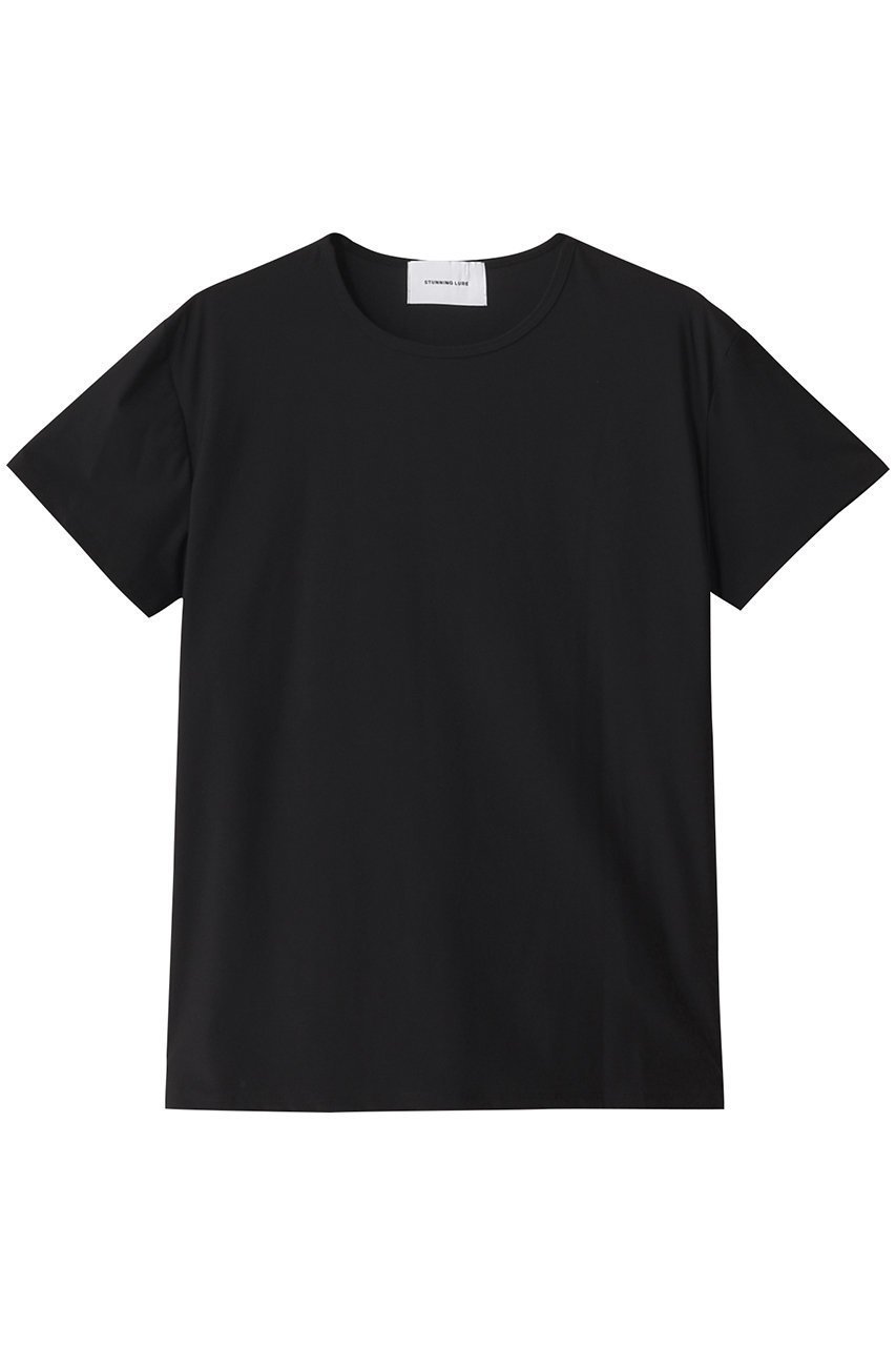 【スタニングルアー/STUNNING LURE】のスイムジャージーTシャツ インテリア・キッズ・メンズ・レディースファッション・服の通販 founy(ファニー) 　ファッション　Fashion　レディースファッション　Fashion for Women　トップス・カットソー　Cut & Sew Tops　シャツ・ブラウス・オフィスカジュアル　Elegant Blouses & Button-Ups　ロングTシャツ・Tシャツ　Longline T-Shirts & Tees　カットソー・ベーシックTシャツ　Cut-and-Sewn Tops / Stretch Tees & Basics　コンパクト　Compact, Small Size　ショート　Short, Short Length　シンプル　Simple, Minimal　ストレッチ　Stretch, Stretchy Fabric　スポーティ　Sporty, Casual Athletic　スリーブ　Sleeve, Long Sleeve / Short Sleeve　夏　Summer　ブラック|ID: prp329100004493404 ipo3291000000032795485