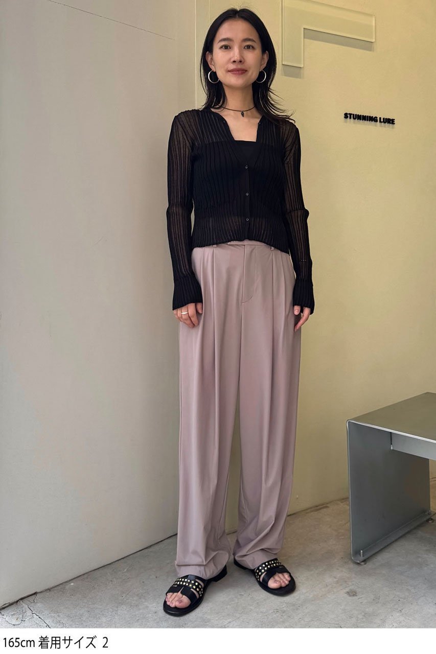 【スタニングルアー/STUNNING LURE】のスイムジャージー2タックパンツ 人気、トレンドファッション・服の通販 founy(ファニー) 　ファッション　Fashion　レディースファッション　Fashion for Women　パンツ　Pants & Trousers　ストレッチ　Stretch, Stretchy Fabric　夏　Summer　other-7|ID: prp329100004493405 ipo3291000000032812663