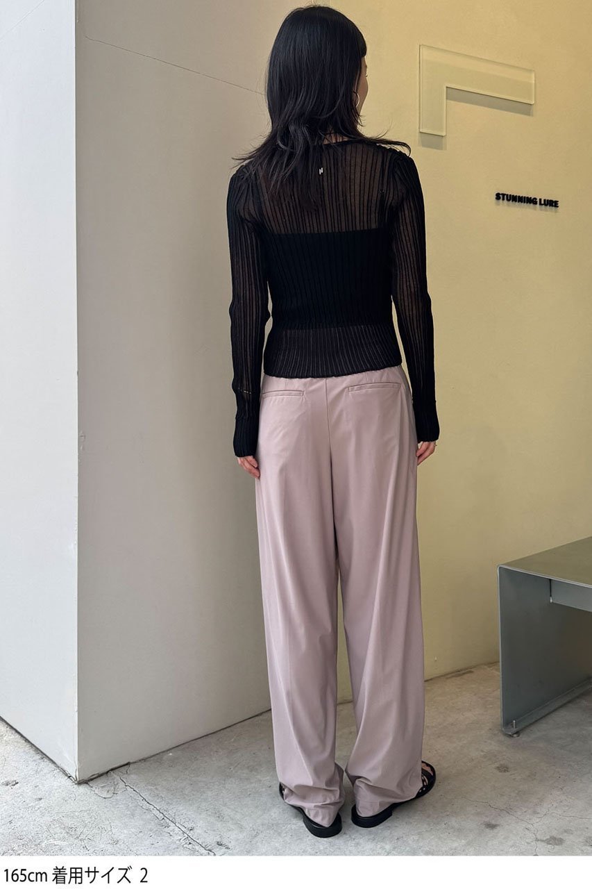 【スタニングルアー/STUNNING LURE】のスイムジャージー2タックパンツ 人気、トレンドファッション・服の通販 founy(ファニー) 　ファッション　Fashion　レディースファッション　Fashion for Women　パンツ　Pants & Trousers　ストレッチ　Stretch, Stretchy Fabric　夏　Summer　other-8|ID: prp329100004493405 ipo3291000000032812664