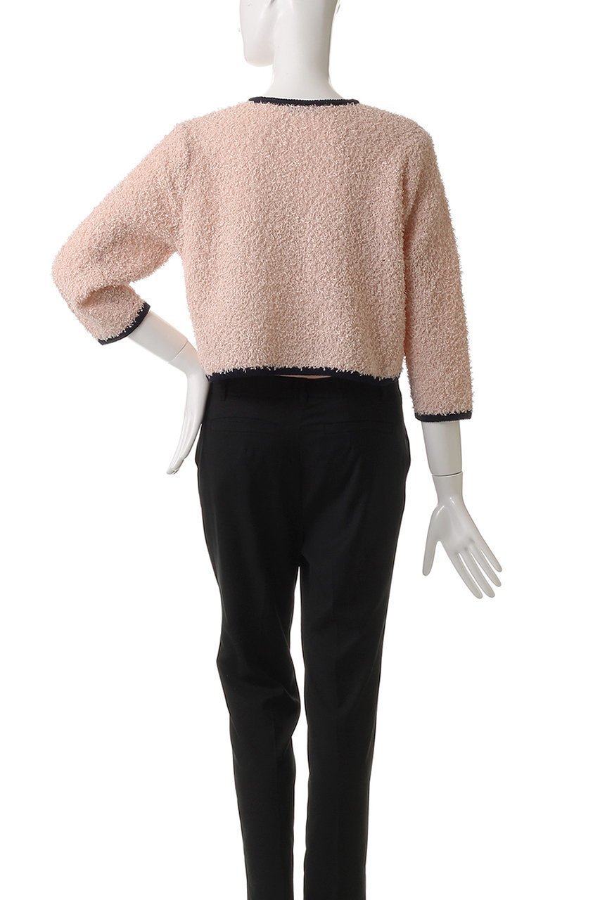 【アナイ/ANAYI】のGIMAフェザーバイカラーカーディガン 人気、トレンドファッション・服の通販 founy(ファニー) 　ファッション　Fashion　レディースファッション　Fashion for Women　トップス・カットソー　Cut & Sew Tops　ニット　Knit Tops & Sweaters　カーディガン・羽織り　Layered Style Cardigans　おすすめ　Recommended / Our Picks　カーディガン　Cardigan, Knitwear　ジャケット　Jacket, Outerwear　セットアップ　Set-Up, Coordinated Outfit　タンク　Tank Top, Sleeveless Top　トリミング　Trimming, Decorative Edge　ペーパー　Paper, Kraft Paper　エレガント 上品　Elegant　再入荷　Restock / Back in Stock　夏　Summer　春　Spring　S/S・春夏　SS, Spring/Summer, Warm Season　other-4|ID: prp329100004493409 ipo3291000000036812284