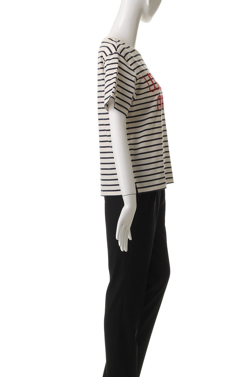 【マックスマーラ/Max Mara】の【Weekend Max Mara】OLGA ジャージーコットンロゴTシャツ 人気、トレンドファッション・服の通販 founy(ファニー) 　ファッション　Fashion　レディースファッション　Fashion for Women　トップス・カットソー　Cut & Sew Tops　シャツ・ブラウス・オフィスカジュアル　Elegant Blouses & Button-Ups　ロングTシャツ・Tシャツ　Longline T-Shirts & Tees　カットソー・ベーシックTシャツ　Cut-and-Sewn Tops / Stretch Tees & Basics　グラフィック　Graphic, Graphic Design　ショート　Short, Short Length　ストレート　Straight, Straight Cut　スリーブ　Sleeve, Long Sleeve / Short Sleeve　バランス　Balance, Style Balance　フロント　Front, Front Design　ボトム　Bottoms, Lower Wear　モチーフ　Motif, Design Theme　other-3|ID: prp329100004493410 ipo3291000000032853484