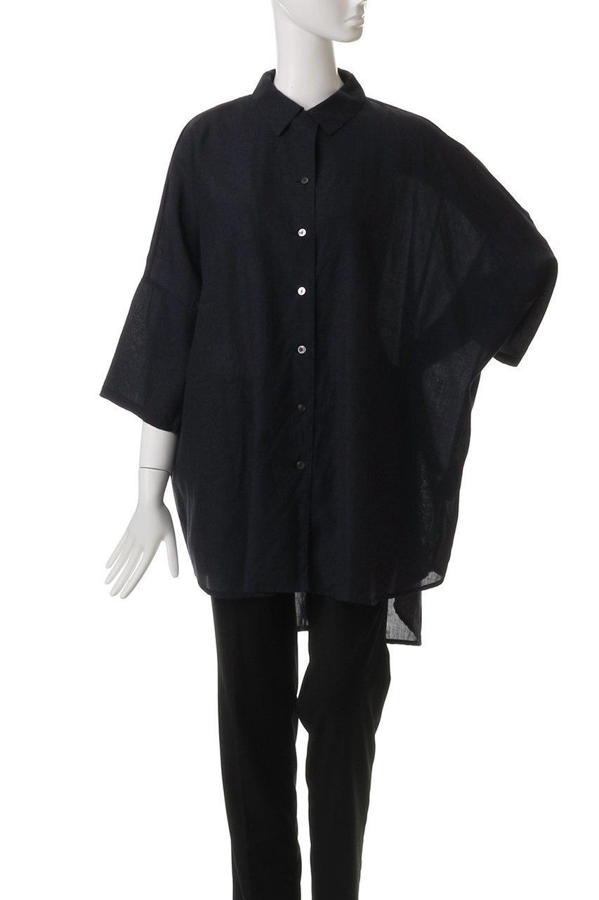 【ミズイロ インド/mizuiro ind】のhalf slv wide tunic shirt シャツ 人気、トレンドファッション・服の通販 founy(ファニー) 　ファッション　Fashion　レディースファッション　WOMEN　トップス・カットソー　Tops/Tshirt　シャツ/ブラウス　Shirts/Blouses　シアー　Sheer　ショート　Short　スリーブ　Sleeve　チュニック　Tunic　ハーフ　Half　ワイド　Wide　other-2|ID: prp329100004493414 ipo3291000000031685384