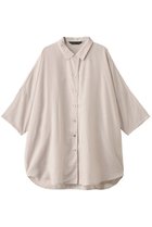 【ミズイロ インド/mizuiro ind】のhalf slv wide tunic shirt シャツ 人気、トレンドファッション・服の通販 founy(ファニー) ファッション Fashion レディースファッション Fashion for Women トップス・カットソー Cut & Sew Tops シャツ・ブラウス・オフィスカジュアル Elegant Blouses & Button-Ups シアー Sheer, See-Through ショート Short, Short Length スリーブ Sleeve, Long Sleeve / Short Sleeve チュニック Tunic, Long Top ハーフ Half, Half-Length ワイド Wide, Wide Fit thumbnail beige|ID: prp329100004493414 ipo3291000000032838143