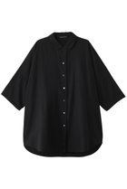 【ミズイロ インド/mizuiro ind】のhalf slv wide tunic shirt シャツ 人気、トレンドファッション・服の通販 founy(ファニー) ファッション Fashion レディースファッション Fashion for Women トップス・カットソー Cut & Sew Tops シャツ・ブラウス・オフィスカジュアル Elegant Blouses & Button-Ups シアー Sheer, See-Through ショート Short, Short Length スリーブ Sleeve, Long Sleeve / Short Sleeve チュニック Tunic, Long Top ハーフ Half, Half-Length ワイド Wide, Wide Fit thumbnail black|ID: prp329100004493414 ipo3291000000032838154
