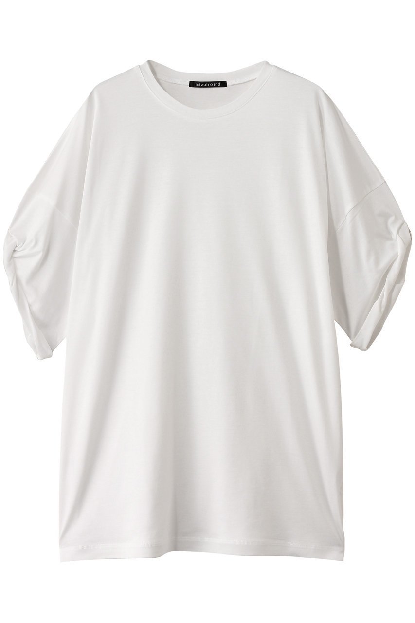 【ミズイロ インド/mizuiro ind】のroll up slv wide T Tシャツ 人気、トレンドファッション・服の通販 founy(ファニー) 　ファッション　Fashion　レディースファッション　Fashion for Women　トップス・カットソー　Cut & Sew Tops　シャツ・ブラウス・オフィスカジュアル　Elegant Blouses & Button-Ups　ロングTシャツ・Tシャツ　Longline T-Shirts & Tees　カットソー・ベーシックTシャツ　Cut-and-Sewn Tops / Stretch Tees & Basics　なめらか　Smooth, Silky Texture　ショート　Short, Short Length　スリーブ　Sleeve, Long Sleeve / Short Sleeve　ロールアップ　Roll-Up, Cuffed Hem　ワイド　Wide, Wide Fit　夏　Summer　定番　Standard, Basic Item　春　Spring　S/S・春夏　SS, Spring/Summer, Warm Season　 other-1|ID: prp329100004493415 ipo3291000000032846249