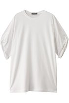 【ミズイロ インド/mizuiro ind】のroll up slv wide T Tシャツ off white|ID:prp329100004493415