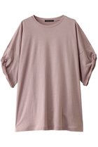 【ミズイロ インド/mizuiro ind】のroll up slv wide T Tシャツ pink|ID:prp329100004493415