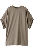 【ミズイロ インド/mizuiro ind】のroll up slv wide T Tシャツ beige|ID:prp329100004493415