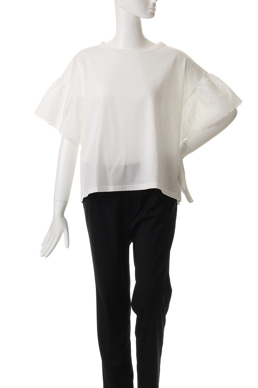 【ナナデコール/nanadecor】のライラックレースTシャツ 人気、トレンドファッション・服の通販 founy(ファニー) ファッション Fashion レディースファッション Fashion for Women トップス・カットソー Cut & Sew Tops シャツ・ブラウス・オフィスカジュアル Elegant Blouses & Button-Ups ロングTシャツ・Tシャツ Longline T-Shirts & Tees カットソー・ベーシックTシャツ Cut-and-Sewn Tops / Stretch Tees & Basics ショート Short, Short Length シンプル Simple, Minimal スリーブ Sleeve, Long Sleeve / Short Sleeve フェミニン Feminine, Girly フリル Frill, Ruffle レース Lace, Lace Fabric 夏 Summer 春 Spring S/S・春夏 SS, Spring/Summer, Warm Season other-2|ID: prp329100004494649 ipo3291000000032849652