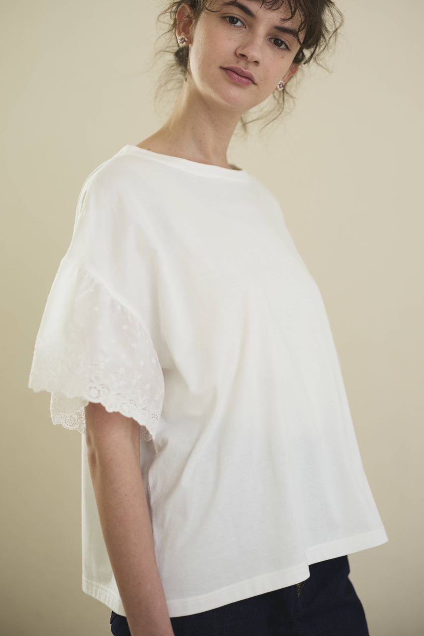 【ナナデコール/nanadecor】のライラックレースTシャツ 人気、トレンドファッション・服の通販 founy(ファニー) ファッション Fashion レディースファッション Fashion for Women トップス・カットソー Cut & Sew Tops シャツ・ブラウス・オフィスカジュアル Elegant Blouses & Button-Ups ロングTシャツ・Tシャツ Longline T-Shirts & Tees カットソー・ベーシックTシャツ Cut-and-Sewn Tops / Stretch Tees & Basics ショート Short, Short Length シンプル Simple, Minimal スリーブ Sleeve, Long Sleeve / Short Sleeve フェミニン Feminine, Girly フリル Frill, Ruffle レース Lace, Lace Fabric 夏 Summer 春 Spring S/S・春夏 SS, Spring/Summer, Warm Season other-6|ID: prp329100004494649 ipo3291000000032849671