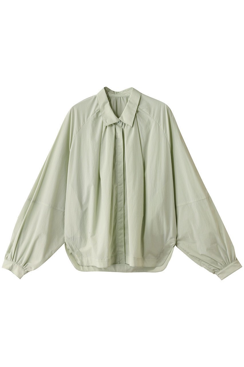 【スタニングルアー/STUNNING LURE】のUVカットタフタブラウス インテリア・キッズ・メンズ・レディースファッション・服の通販 founy(ファニー) 　ファッション　Fashion　レディースファッション　Fashion for Women　トップス・カットソー　Cut & Sew Tops　シャツ・ブラウス・オフィスカジュアル　Elegant Blouses & Button-Ups　ストレッチ　Stretch, Stretchy Fabric　スリーブ　Sleeve, Long Sleeve / Short Sleeve　ハイネック　High Neck, Mock Neck　ロング　Long, Long-Length　ライトグリーン|ID: prp329100004494652 ipo3291000000032836136