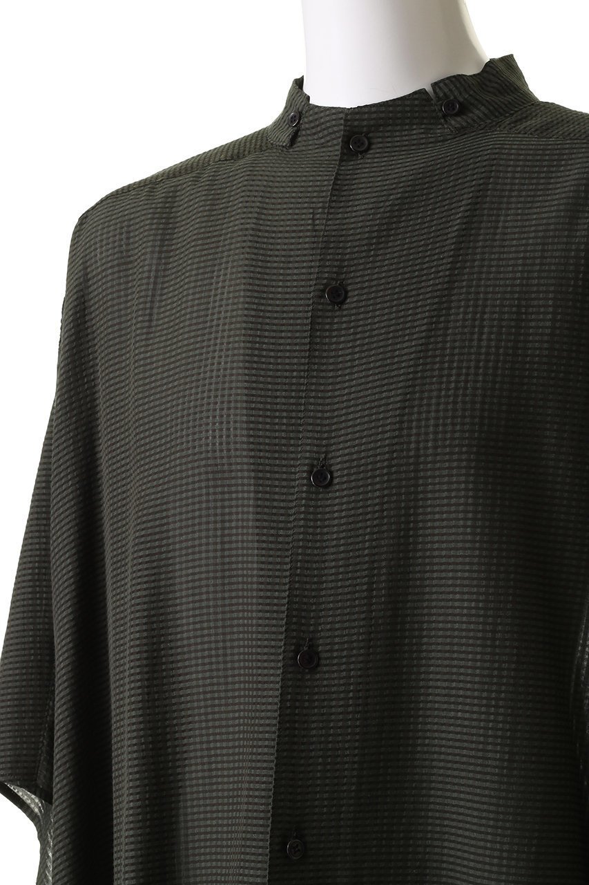 【セブン バイ セブン/SEVEN BY SEVEN / MEN】の【MEN】スタンドカラーシアーポンチョシャツ 人気、トレンドファッション・服の通販 founy(ファニー) 　ファッション　Fashion　メンズファッション　Fashion for Men　インド　Indian Textile　ショーツ　Shorts, Short Pants　ショート　Short, Short Length　ジーンズ　Jeans, Denim Pants　スラックス　Slacks, Dress Pants　スリーブ　Sleeve, Long Sleeve / Short Sleeve　バランス　Balance, Style Balance　ポンチョ　Poncho, Cape Style　ロング　Long, Long-Length　エレガント 上品　Elegant　定番　Standard, Basic Item　羽織　Haori, Light Jacket　other-5|ID: prp329100004494658 ipo3291000000032836055