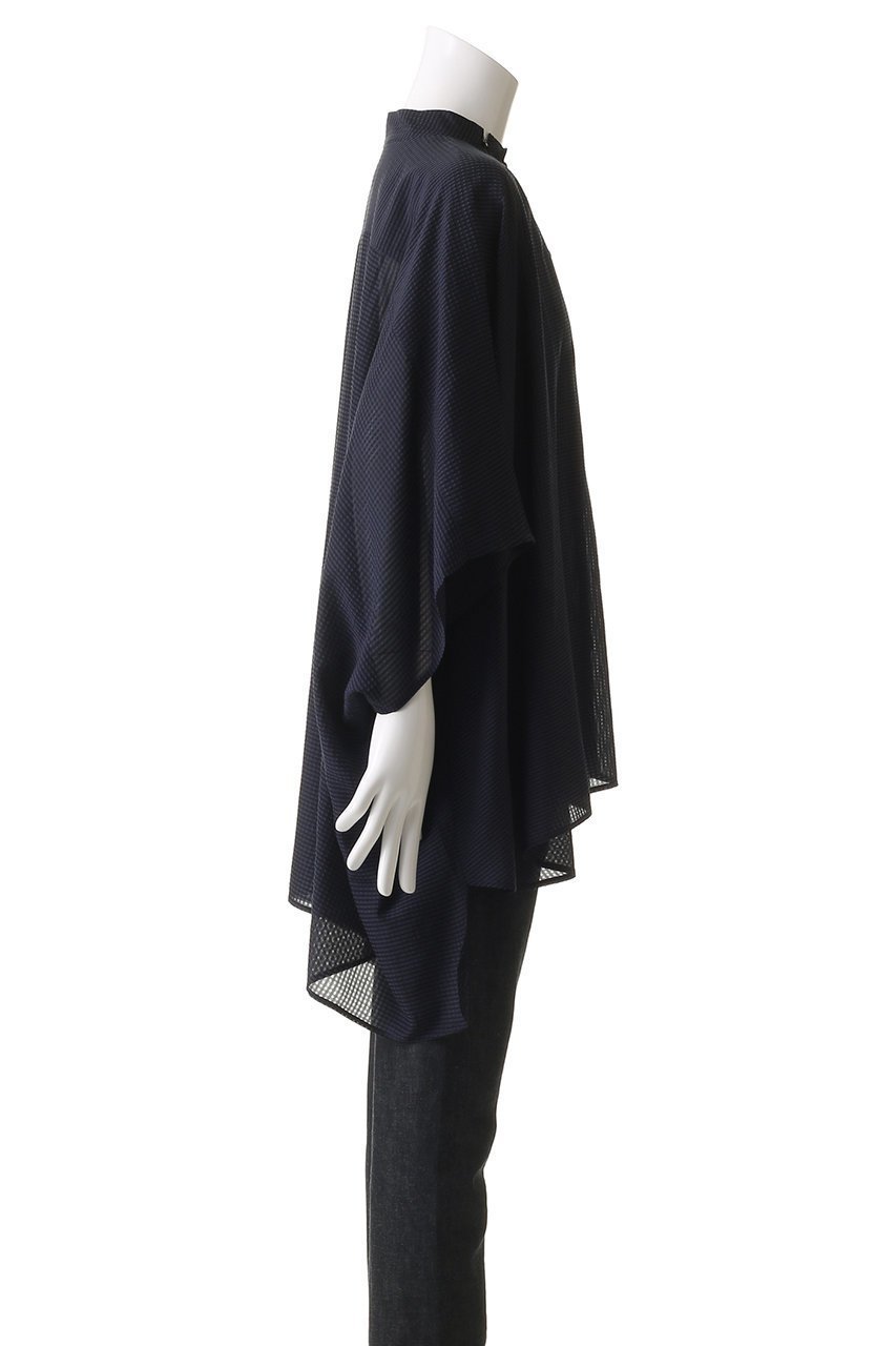 【セブン バイ セブン/SEVEN BY SEVEN / MEN】の【MEN】スタンドカラーシアーポンチョシャツ 人気、トレンドファッション・服の通販 founy(ファニー) 　ファッション　Fashion　メンズファッション　Fashion for Men　インド　Indian Textile　ショーツ　Shorts, Short Pants　ショート　Short, Short Length　ジーンズ　Jeans, Denim Pants　スラックス　Slacks, Dress Pants　スリーブ　Sleeve, Long Sleeve / Short Sleeve　バランス　Balance, Style Balance　ポンチョ　Poncho, Cape Style　ロング　Long, Long-Length　エレガント 上品　Elegant　定番　Standard, Basic Item　羽織　Haori, Light Jacket　other-3|ID: prp329100004494658 ipo3291000000035739073