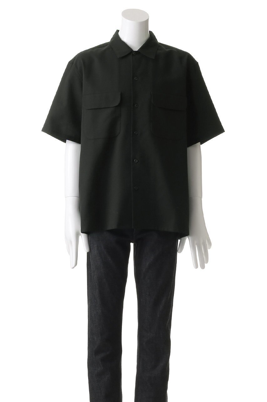 【セブン バイ セブン/SEVEN BY SEVEN / MEN】の【MEN】フラットカラーショートスリーブシャツ 人気、トレンドファッション・服の通販 founy(ファニー) 　ファッション　Fashion　メンズファッション　Fashion for Men　おすすめ　Recommended / Our Picks　とろみ　Fluid, Flowy Fabric　ショート　Short, Short Length　ストレッチ　Stretch, Stretchy Fabric　スリーブ　Sleeve, Long Sleeve / Short Sleeve　ハーフ　Half, Half-Length　フラップ　Flap, Flap Pocket　エレガント 上品　Elegant　今季　This Season, Current Season　other-2|ID: prp329100004494659 ipo3291000000035739085