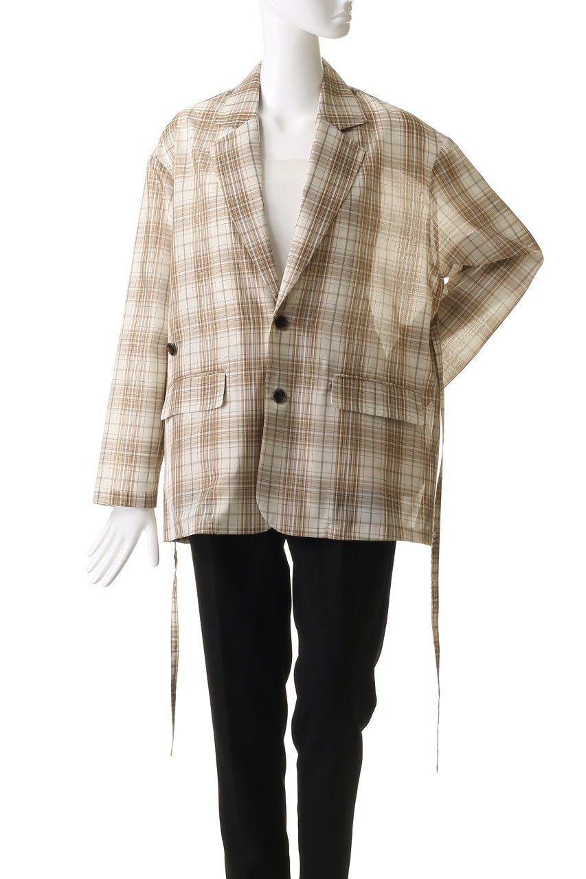 【クラネ/CLANE】の2WAY SHEER JACKET/ジャケット 人気、トレンドファッション・服の通販 founy(ファニー) 　ファッション　Fashion　レディースファッション　Fashion for Women　アウター　Coat / Outerwear Collection　レディースジャケット・軽アウター　Jackets　クラシカル　Classical, Vintage-Inspired　シアー　Sheer, See-Through　シェイプ　Shape, Slim Fit　ジャケット　Jacket, Outerwear　チェック　Check, Plaid, Tartan　トレンド　Trend, Trending Now　ミックス　Mix, Mixed Style　夏　Summer　春　Spring　S/S・春夏　SS, Spring/Summer, Warm Season　other-2|ID: prp329100004494663 ipo3291000000032951824