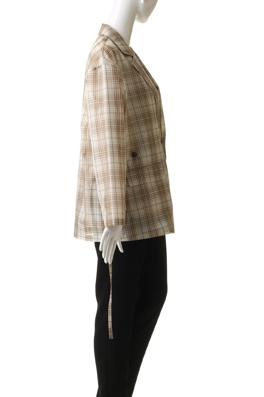 【クラネ/CLANE】の2WAY SHEER JACKET/ジャケット 人気、トレンドファッション・服の通販 founy(ファニー) 　ファッション　Fashion　レディースファッション　Fashion for Women　アウター　Coat / Outerwear Collection　レディースジャケット・軽アウター　Jackets　クラシカル　Classical, Vintage-Inspired　シアー　Sheer, See-Through　シェイプ　Shape, Slim Fit　ジャケット　Jacket, Outerwear　チェック　Check, Plaid, Tartan　トレンド　Trend, Trending Now　ミックス　Mix, Mixed Style　夏　Summer　春　Spring　S/S・春夏　SS, Spring/Summer, Warm Season　other-3|ID: prp329100004494663 ipo3291000000032951827