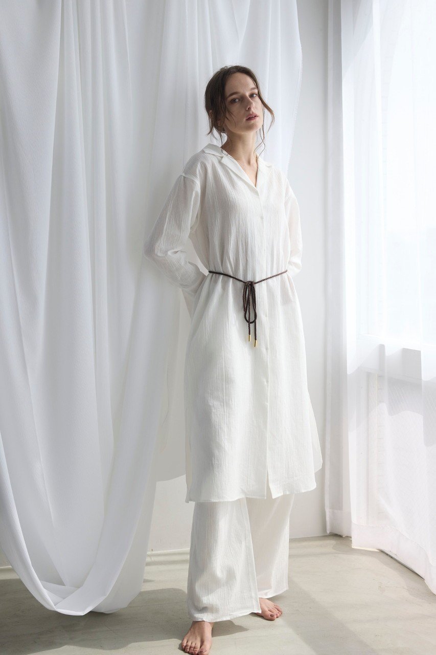 【フートーキョー/Foo Tokyo】の【トップス】和紙コットンシアーシャツ ホワイト 人気、トレンドファッション・服の通販 founy(ファニー) 　ファッション　Fashion　レディースファッション　Fashion for Women　トップス・カットソー　Cut & Sew Tops　シャツ・ブラウス・オフィスカジュアル　Elegant Blouses & Button-Ups　パジャマ　Pajamas, Sleepwear　ミックス　Mix, Mixed Style　リラックス　Relax, Relaxed Fit　エレガント 上品　Elegant　旅行　Travel　羽織　Haori, Light Jacket　other-7|ID: prp329100004494669 ipo3291000000032833618