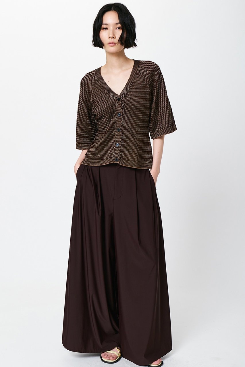 【スタニングルアー/STUNNING LURE】のフレアスリーブニットCD 人気、トレンドファッション・服の通販 founy(ファニー) 　ファッション　Fashion　レディースファッション　Fashion for Women　トップス・カットソー　Cut & Sew Tops　ニット　Knit Tops & Sweaters　カーディガン・羽織り　Layered Style Cardigans　カーディガン　Cardigan, Knitwear　キャミソール　Camisole, Spaghetti Strap Top　スリーブ　Sleeve, Long Sleeve / Short Sleeve　バランス　Balance, Style Balance　フレア　Flare, Flared　夏　Summer　春　Spring　S/S・春夏　SS, Spring/Summer, Warm Season　other-7|ID: prp329100004494670 ipo3291000000032703831