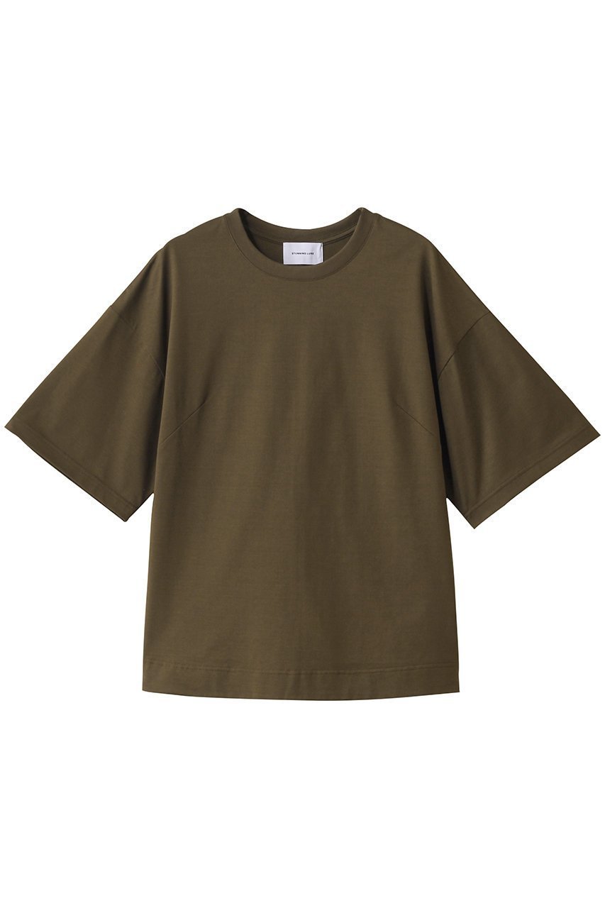 【スタニングルアー/STUNNING LURE】のウルティマコットンシェイプTシャツ インテリア・キッズ・メンズ・レディースファッション・服の通販 founy(ファニー) 　ファッション　Fashion　レディースファッション　Fashion for Women　トップス・カットソー　Cut & Sew Tops　キャミソール&ノースリーブ　Camisoles & Sleeveless Tops　シャツ・ブラウス・オフィスカジュアル　Elegant Blouses & Button-Ups　ロングTシャツ・Tシャツ　Longline T-Shirts & Tees　カットソー・ベーシックTシャツ　Cut-and-Sewn Tops / Stretch Tees & Basics　キャミソール　Camisole, Spaghetti Strap Top　シェイプ　Shape, Slim Fit　スリット　Slit, Slit Detail　スリーブ　Sleeve, Long Sleeve / Short Sleeve　タンク　Tank Top, Sleeveless Top　フロント　Front, Front Design　ダークブラウン|ID: prp329100004494673 ipo3291000000032151552