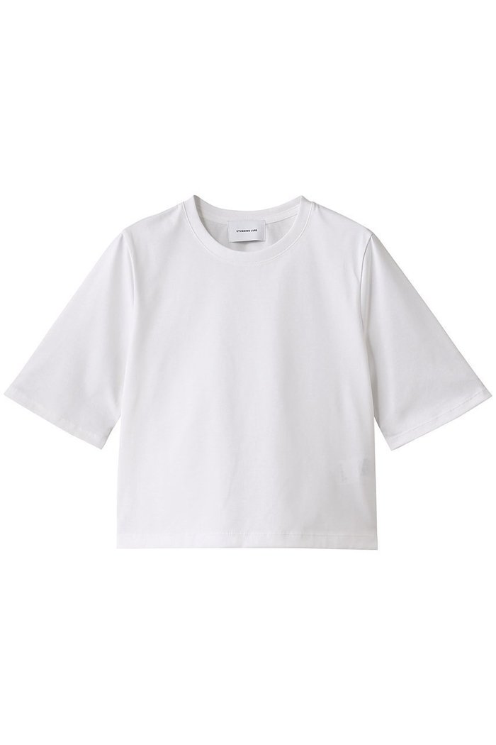 【スタニングルアー/STUNNING LURE】のウルティマコットンTシャツ インテリア・キッズ・メンズ・レディースファッション・服の通販 founy(ファニー) https://founy.com/ ファッション Fashion レディースファッション Fashion for Women トップス・カットソー Cut & Sew Tops キャミソール&ノースリーブ Camisoles & Sleeveless Tops シャツ・ブラウス・オフィスカジュアル Elegant Blouses & Button-Ups ロングTシャツ・Tシャツ Longline T-Shirts & Tees カットソー・ベーシックTシャツ Cut-and-Sewn Tops / Stretch Tees & Basics キャミソール Camisole, Spaghetti Strap Top シンプル Simple, Minimal スリーブ Sleeve, Long Sleeve / Short Sleeve タンク Tank Top, Sleeveless Top |ID: prp329100004494675 ipo3291000000032851613