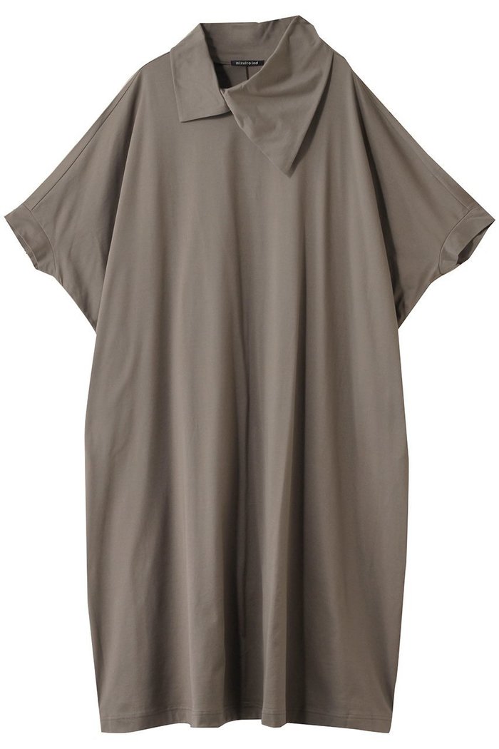 【ミズイロ インド/mizuiro ind】のdrape collar wide OP ワンピース インテリア・キッズ・メンズ・レディースファッション・服の通販 founy(ファニー) https://founy.com/ ファッション Fashion レディースファッション WOMEN ワンピース Dress チュニック Tunic なめらか Smooth シューズ Shoes チュニック Tunic ドレープ Drape ロング Long |ID: prp329100004494678 ipo3291000000031698806