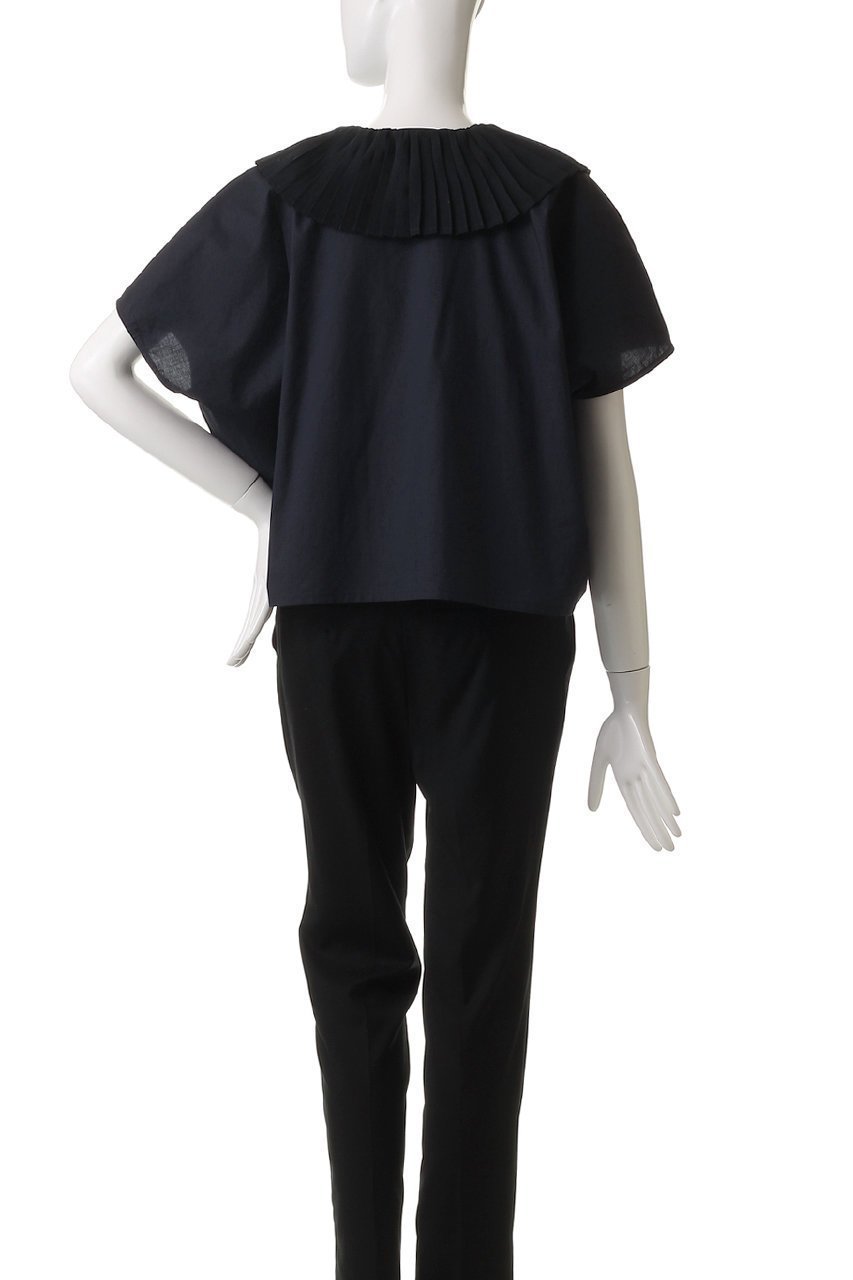 【ミズイロ インド/mizuiro ind】のpleats collar shirt シャツ 人気、トレンドファッション・服の通販 founy(ファニー) 　ファッション　Fashion　レディースファッション　Fashion for Women　トップス・カットソー　Cut & Sew Tops　シャツ・ブラウス・オフィスカジュアル　Elegant Blouses & Button-Ups　おすすめ　Recommended / Our Picks　クラシカル　Classical, Vintage-Inspired　ショート　Short, Short Length　スリーブ　Sleeve, Long Sleeve / Short Sleeve　ダウン　Down, Puffer　デニム　Denim, Jeans Material　ファブリック　Fabric, Textile　プリーツ　Pleats, Pleated　ボトム　Bottoms, Lower Wear　エレガント 上品　Elegant　other-4|ID: prp329100004494681 ipo3291000000032810615