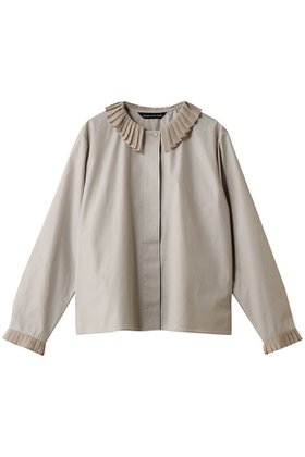 【ミズイロ インド/mizuiro ind】 pleats collar shirt シャツ人気、トレンドファッション・服の通販 founy(ファニー) ファッション Fashion レディースファッション Fashion for Women トップス・カットソー Cut & Sew Tops シャツ・ブラウス・オフィスカジュアル Elegant Blouses & Button-Ups スウェット / スエット Sweatshirt, Sweatwear スリーブ Sleeve, Long Sleeve / Short Sleeve フロント Front, Front Design プリーツ Pleats, Pleated ロング Long, Long-Length エレガント 上品 Elegant 新作・新入荷 New Arrivals / New In |ID:prp329100004494681