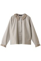【ミズイロ インド/mizuiro ind】のpleats collar shirt シャツ beige|ID: prp329100004494681 ipo3291000000034735216