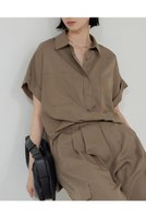 【ガリャルダガランテ/GALLARDAGALANTE】のミリタリーハーフスリーブシャツ 人気、トレンドファッション・服の通販 founy(ファニー) ファッション Fashion レディースファッション WOMEN トップス・カットソー Tops/Tshirt シャツ/ブラウス Shirts/Blouses おすすめ Recommend とろみ Thickness なめらか Smooth ショート Short シンプル Simple スリーブ Sleeve セットアップ Set Up フロント Front エレガント 上品 Elegant NEW・新作・新着・新入荷 New Arrivals |ID:prp329100004494685