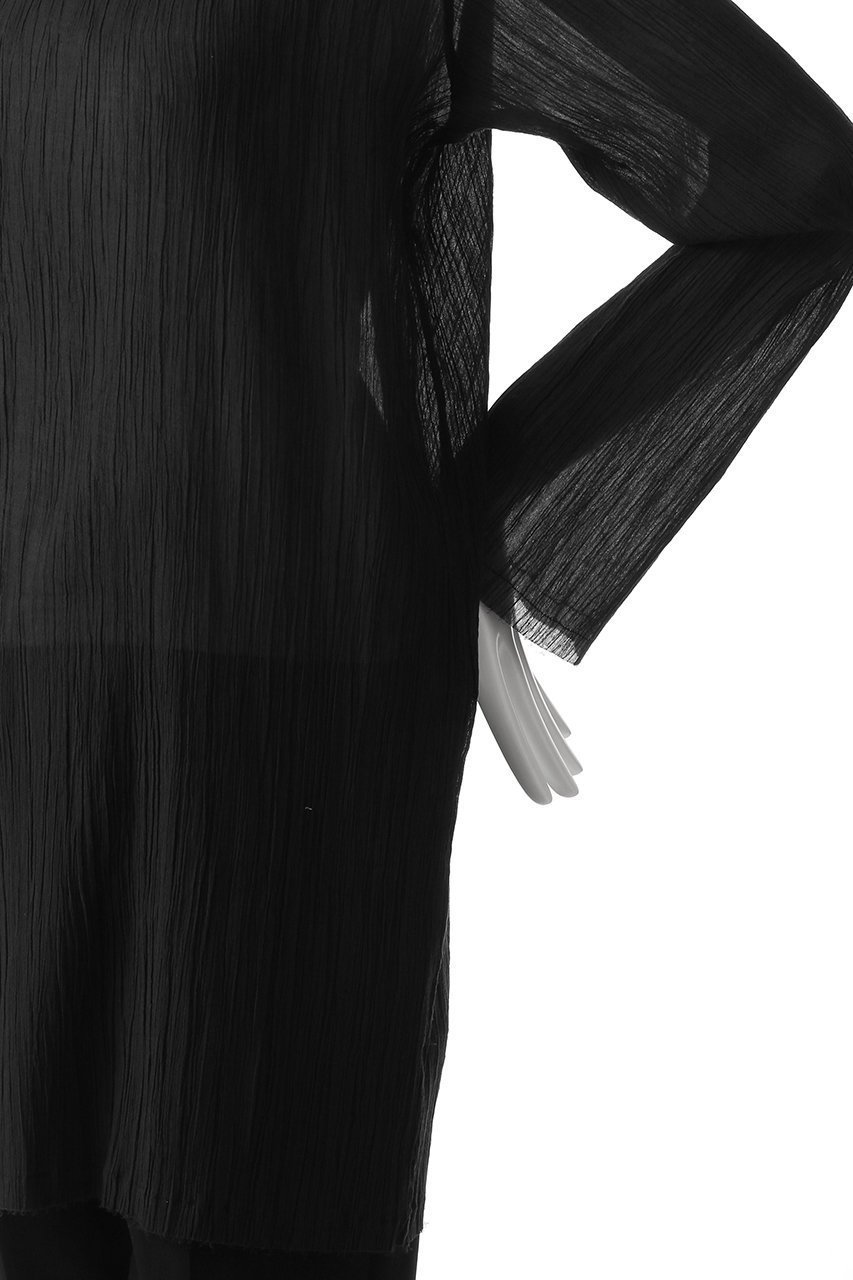 【ミズイロ インド/mizuiro ind】のcotton crape tunic P/O プルオーバー 人気、トレンドファッション・服の通販 founy(ファニー) 　ファッション　Fashion　レディースファッション　WOMEN　トップス・カットソー　Tops/Tshirt　シャツ/ブラウス　Shirts/Blouses　プルオーバー　Pullover　シアー　Sheer　ショート　Short　スリット　Slit　スリーブ　Sleeve　チュニック　Tunic　NEW・新作・新着・新入荷　New Arrivals　other-6|ID: prp329100004494697 ipo3291000000031699048