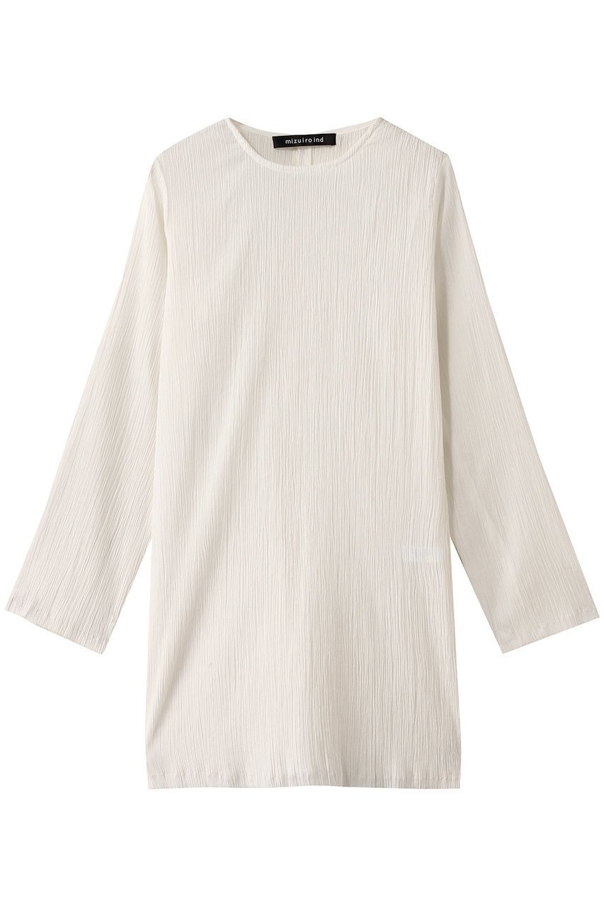 【ミズイロ インド/mizuiro ind】のcotton crape tunic P/O プルオーバー 人気、トレンドファッション・服の通販 founy(ファニー) 　ファッション　Fashion　レディースファッション　Ladies' Fashion Online　トップス・カットソー　Tops/Tshirt　シャツ/ブラウス　Shirts/Blouses　プルオーバー　Pullover　シアー　Sheer　ショート　Short　スリット　Slit　スリーブ　Sleeve　チュニック　Tunic　 other-1|ID: prp329100004494697 ipo3291000000032648862