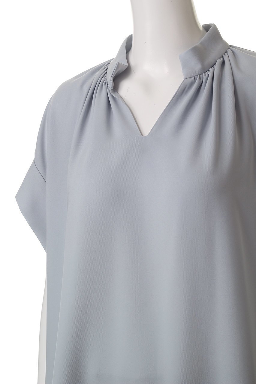 【ベイジ,/BEIGE,】のCELOSIA(セロシア)/スキッパーブラウス(ウォッシャブル対応) 人気、トレンドファッション・服の通販 founy(ファニー) 　ファッション　Fashion　レディースファッション　Fashion for Women　トップス・カットソー　Cut & Sew Tops　シャツ・ブラウス・オフィスカジュアル　Elegant Blouses & Button-Ups　ウォッシャブル　Machine Washable　エレガント 上品　Elegant　ギャザー　Gathered, Ruffled　ショート　Short, Short Length　スキッパー　Skipper, Open Collar　スリーブ　Sleeve, Long Sleeve / Short Sleeve　デコルテ　Décolleté, Neckline　バランス　Balance, Style Balance　other-5|ID: prp329100004494706 ipo3291000000032838405