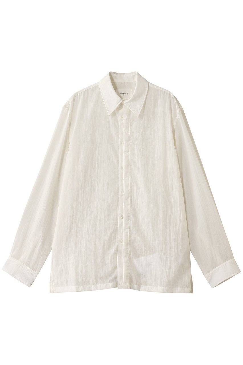 【ミディウミソリッド/MIDIUMISOLID / MEN】の【MEN】fly front nylon SH シャツ インテリア・キッズ・メンズ・レディースファッション・服の通販 founy(ファニー) 　ファッション　Fashion　メンズファッション　Fashion for Men　シンプル　Simple, Minimal　スリーブ　Sleeve, Long Sleeve / Short Sleeve　ロング　Long, Long-Length　長袖　Long Sleeve, Full Sleeve　off white|ID: prp329100004494707 ipo3291000000032835472